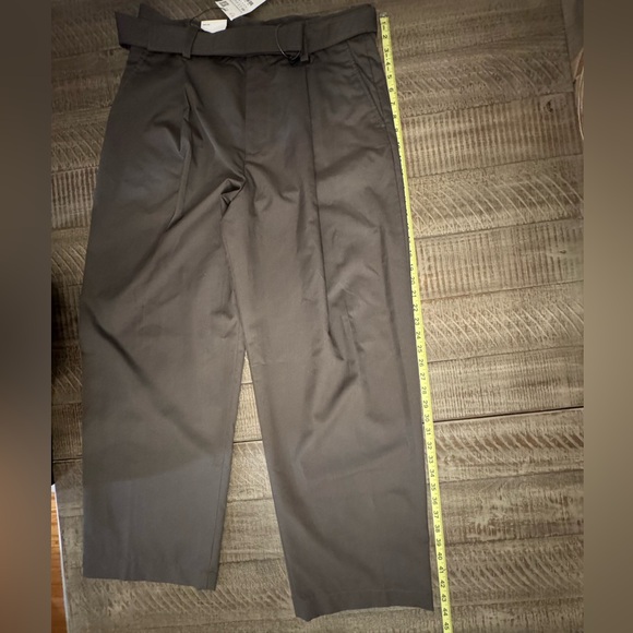 NWT Zara Dark Brown Dress Pants Wide Leg - Picture 9 of 11